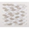 Andova Tiles SAMPLE Channing Elongated Hex  1 x 25 Marble Honeycomb Mosaic Wall  Floor Tile SAM-ANDCHA135 - alternate 2